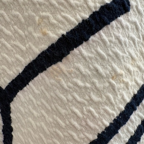 HD in Paris Anthropologie Navy and white cotton jersey dress in size 12 - Picture 7 of 11